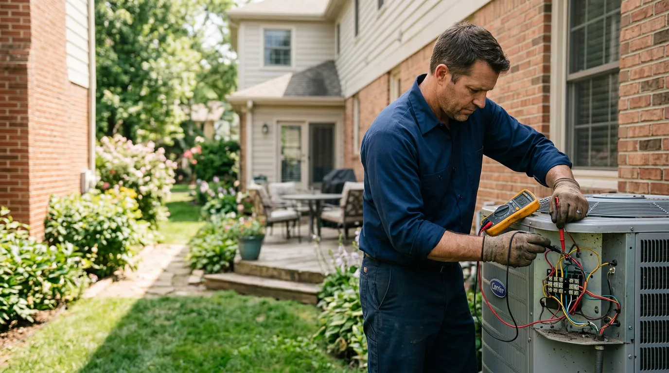 HVAC technician working near Gray, KY
